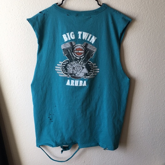 VINTAGE 1998 HARLEY DAVIDSON MUSCLE TEE SIZE XXL - Picture 2 of 5